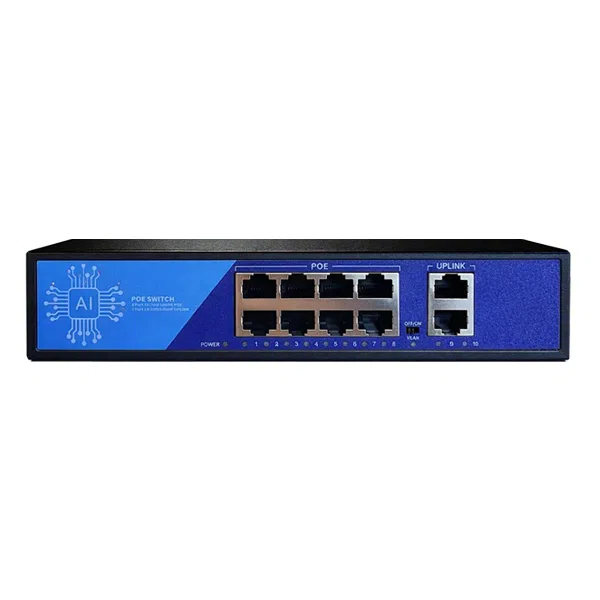 Ezcool EZ-08PSF 8 Port + 2GE 120W PoE Switch