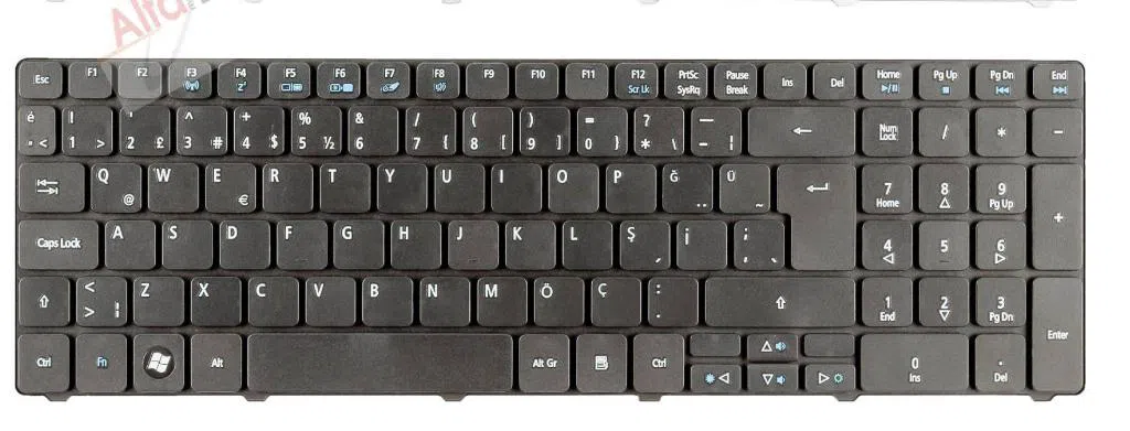 Acer NSK-AUM0T, NSK-AUM1D, NSK-AUQ0T, SK-AUS0T, NSK-AUS1D, Klavye, Tuş Takımı, Q-TR  A++