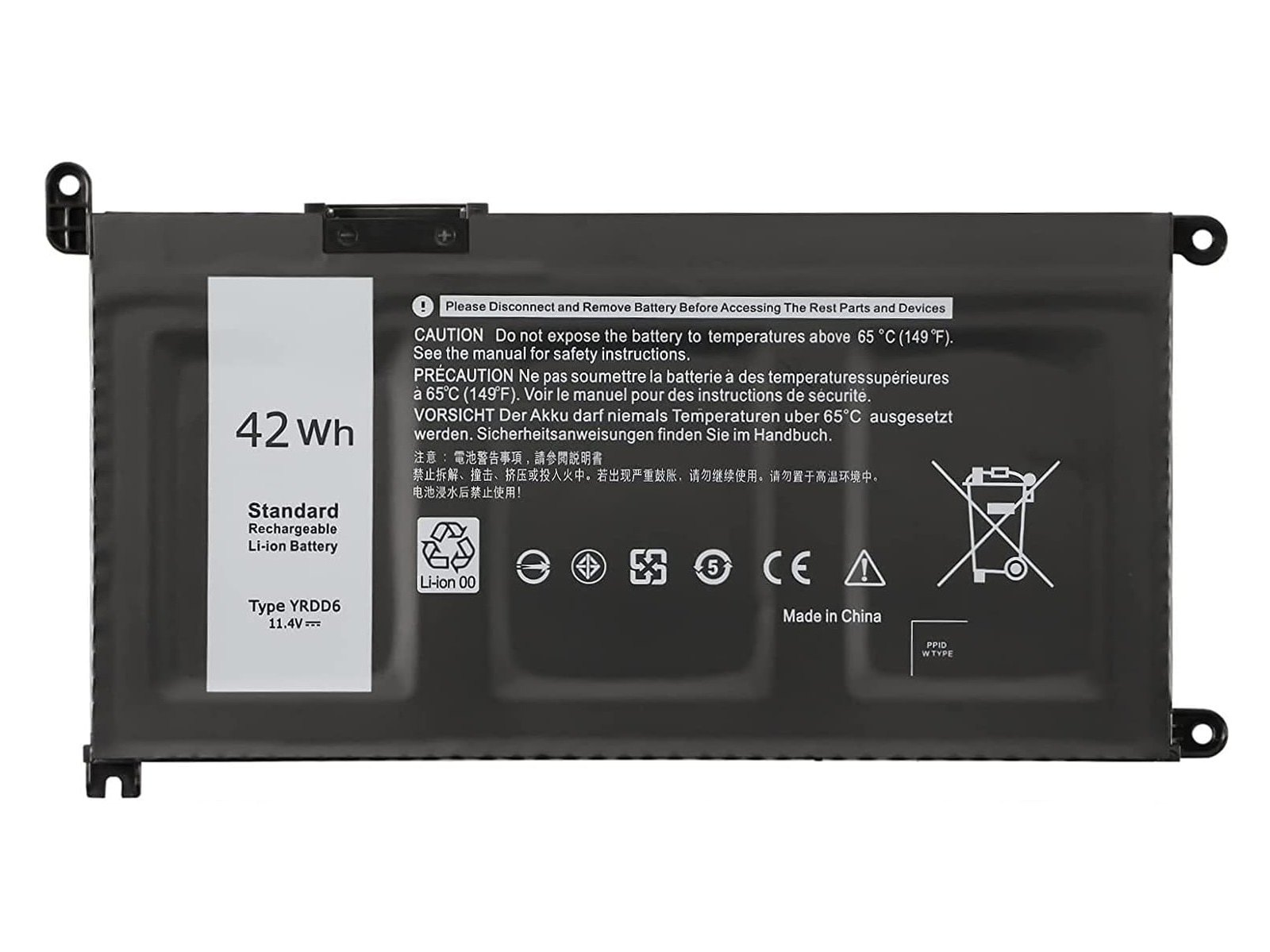 HYPERLIFE Dell Inspiron 5585, 5590, YRDD6 Notebook Bataryası