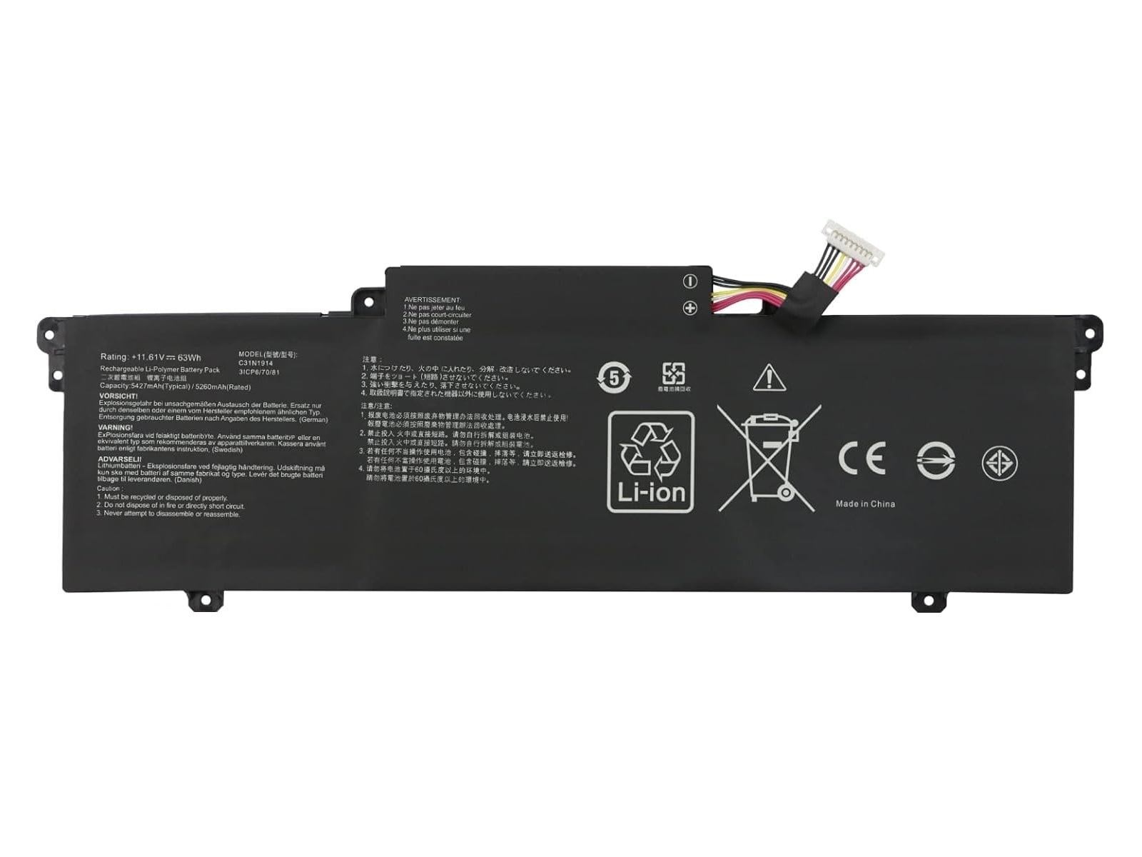 RETRO Asus UX435E, C31N1914 Notebook Bataryası