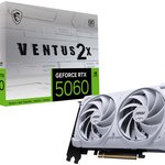 MSI GEFORCE RTX 5060 8G VENTUS 2X OC WHITE GDDR7 128B DX12 PCIE 5.0 X16 (3XDP 1XHDMI)