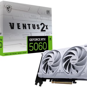 MSI GEFORCE RTX 5060 8G VENTUS 2X OC WHITE GDDR7 128B DX12 PCIE 5.0 X16 (3XDP 1XHDMI)