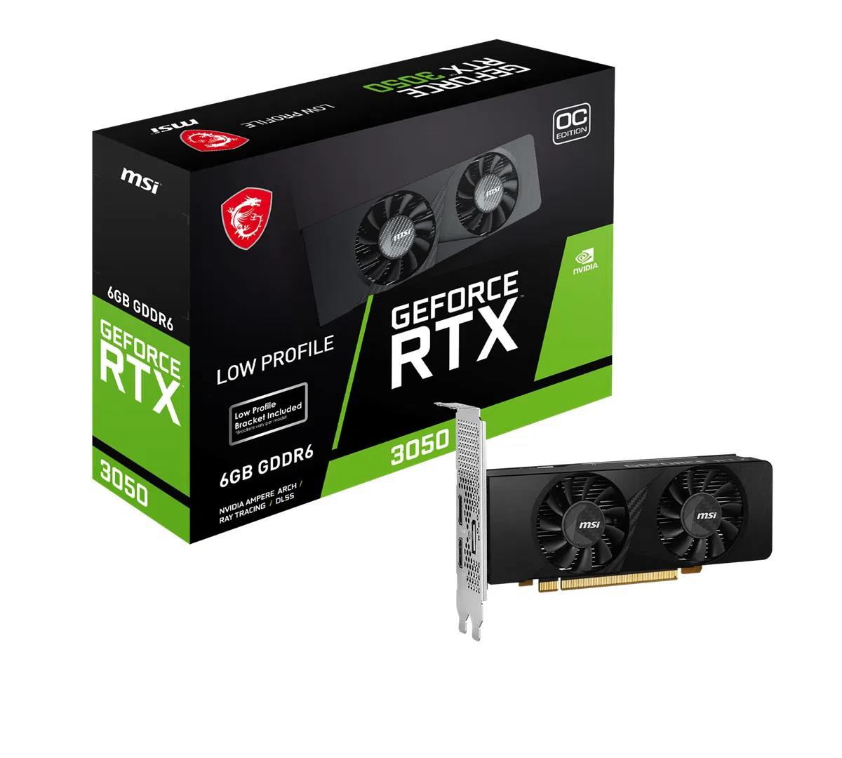 MSI VGA GEFORCE RTX 3050 LP 6G OC