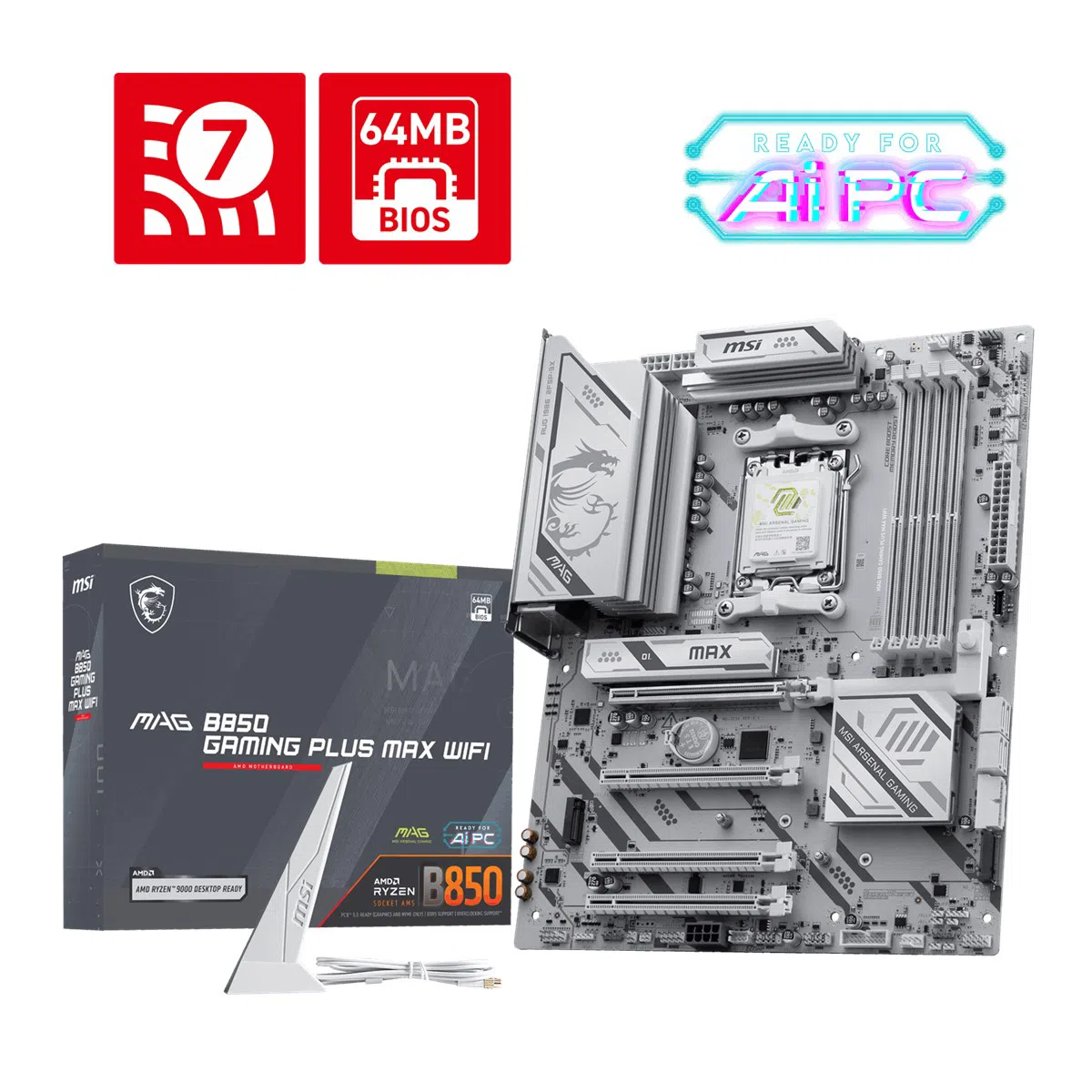 Msi MAG B850 Gaming Plus Max Wifi AM5 DDR5 ATX Anakart