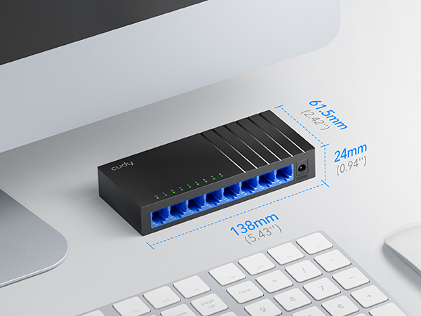 CUDY 8-Port Gigabit Metal  Switch