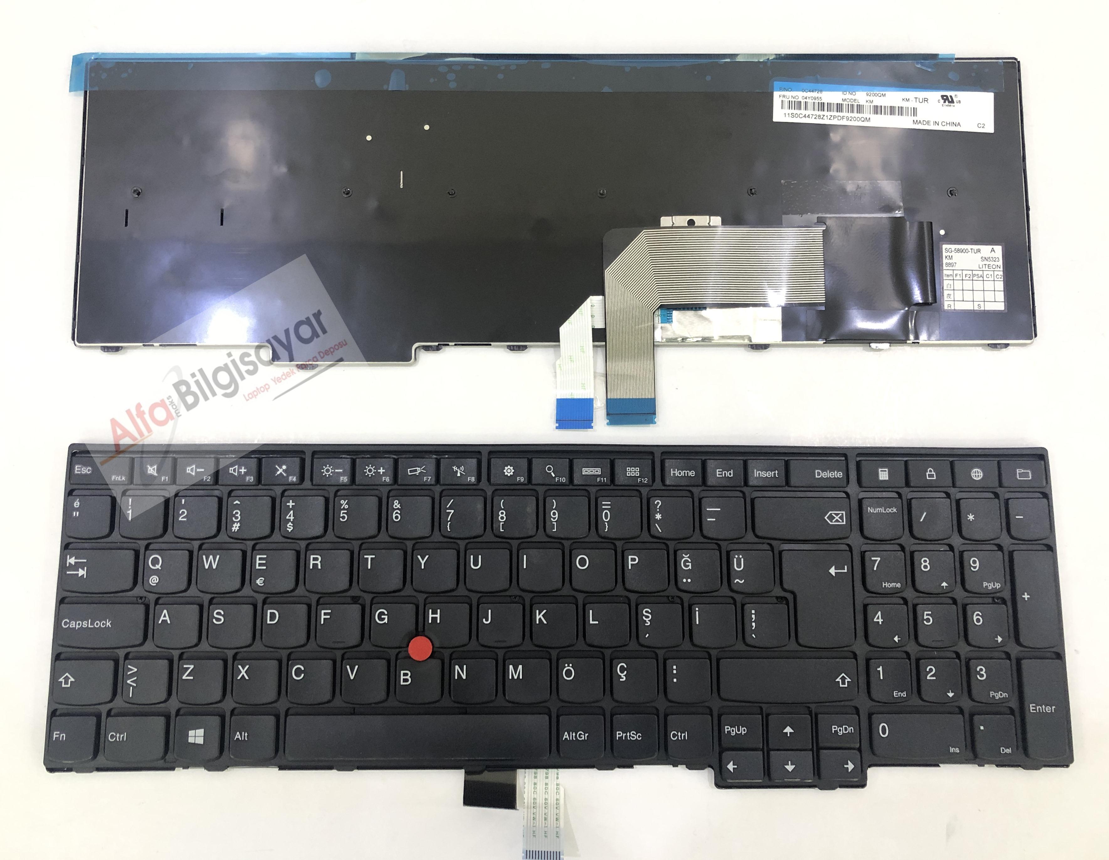 Lenovo E531 L540 E540 T540 W540 W541 T550 W550 T540P T560 KLavye