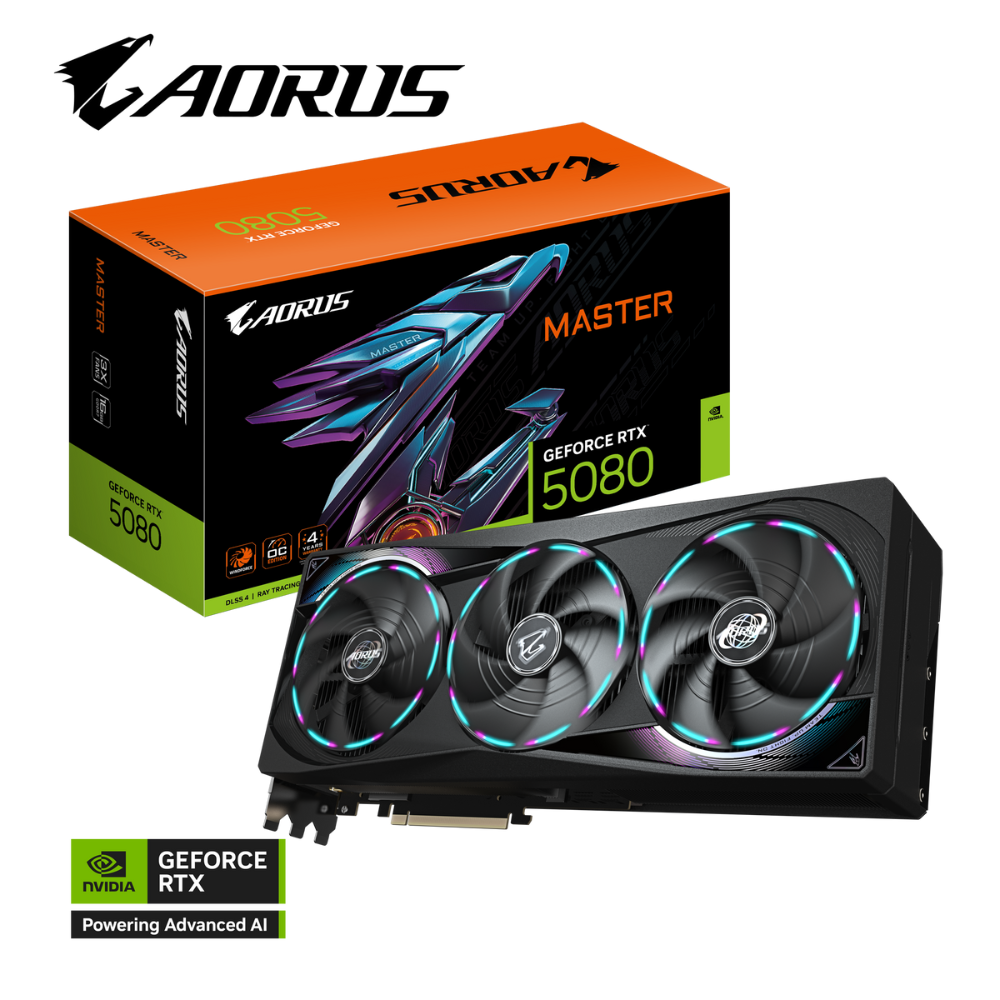 Gigabyte Aorus GeForce RTX 5080 Master 16GB GDDR7 Ekran Kartı