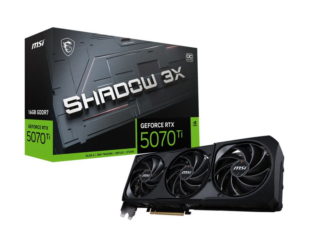 MSI GEFORCE RTX 5070 TI 16G SHADOW 3X OC VGA