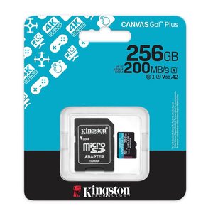 Kingston 256GB mSDXC CanvasGo+ 200MB SDCG4/256GB