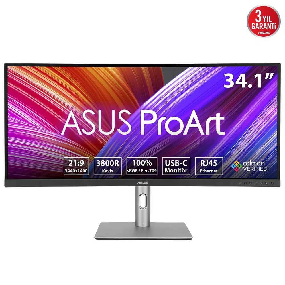ASUS ProArt PA34VCNV 34" Kavisli IPS HDR Profesyonel Monitör