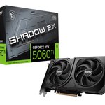 MSI VGA GEFORCE RTX 5060 TI 8G SHADOW 2X OC PLUS RTX5060 TI 8GB GDDR7 128B DX12 PCIE 5.0 X16 (3XDP 1XHDMI)
