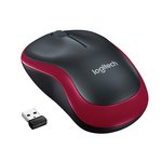 Logitech M185 Kablosuz Mouse Siyah-Krmz 910-002237