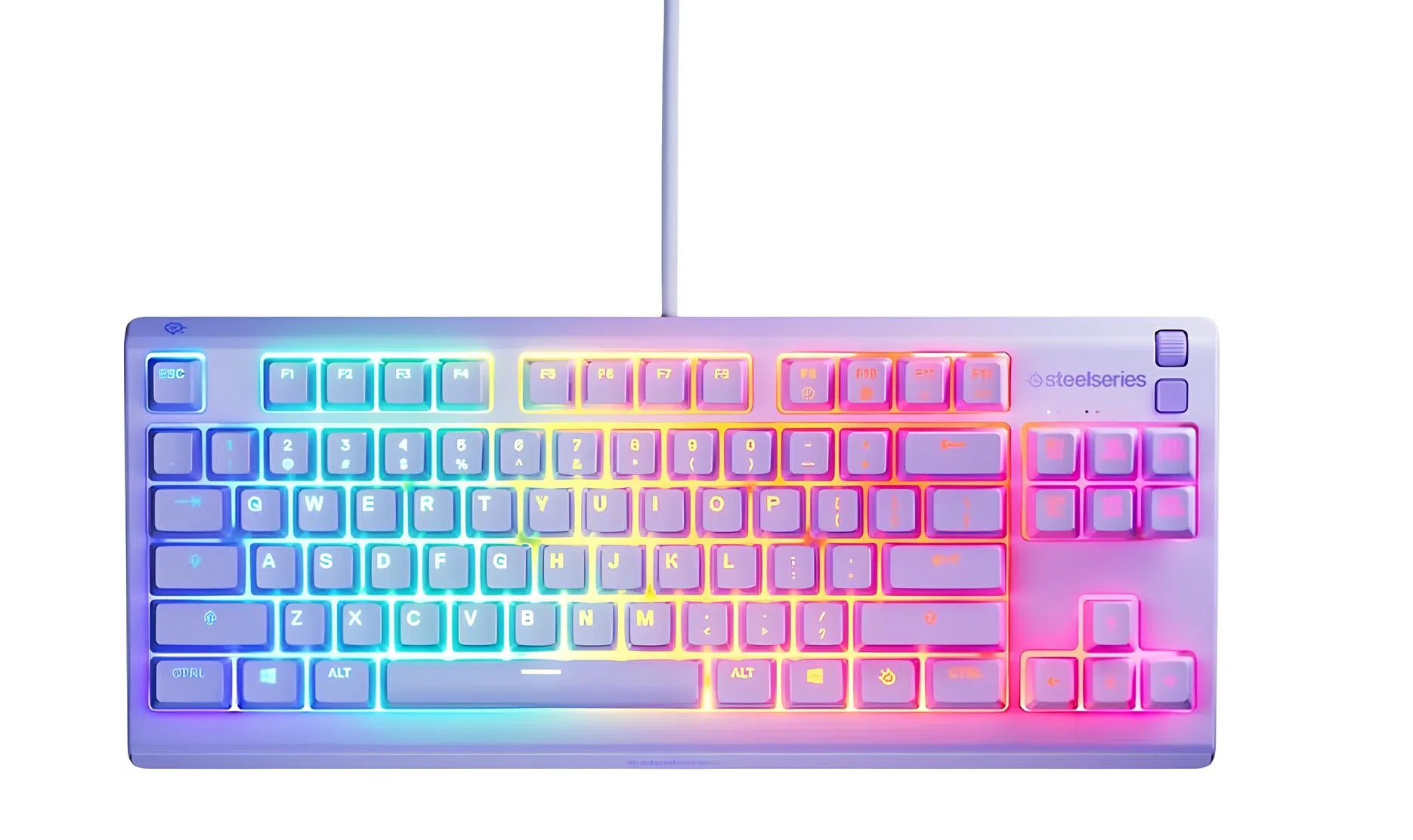 SteelSeries Apex 3 TKL TR Gaming Klavye Lavanta