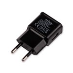 RETRO 5V 2.1A iPad, Tablet, Telefon USB Şarj Adaptörü - Siyah