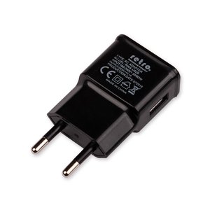 RETRO 5V 2.1A iPad, Tablet, Telefon USB Şarj Adaptörü - Siyah