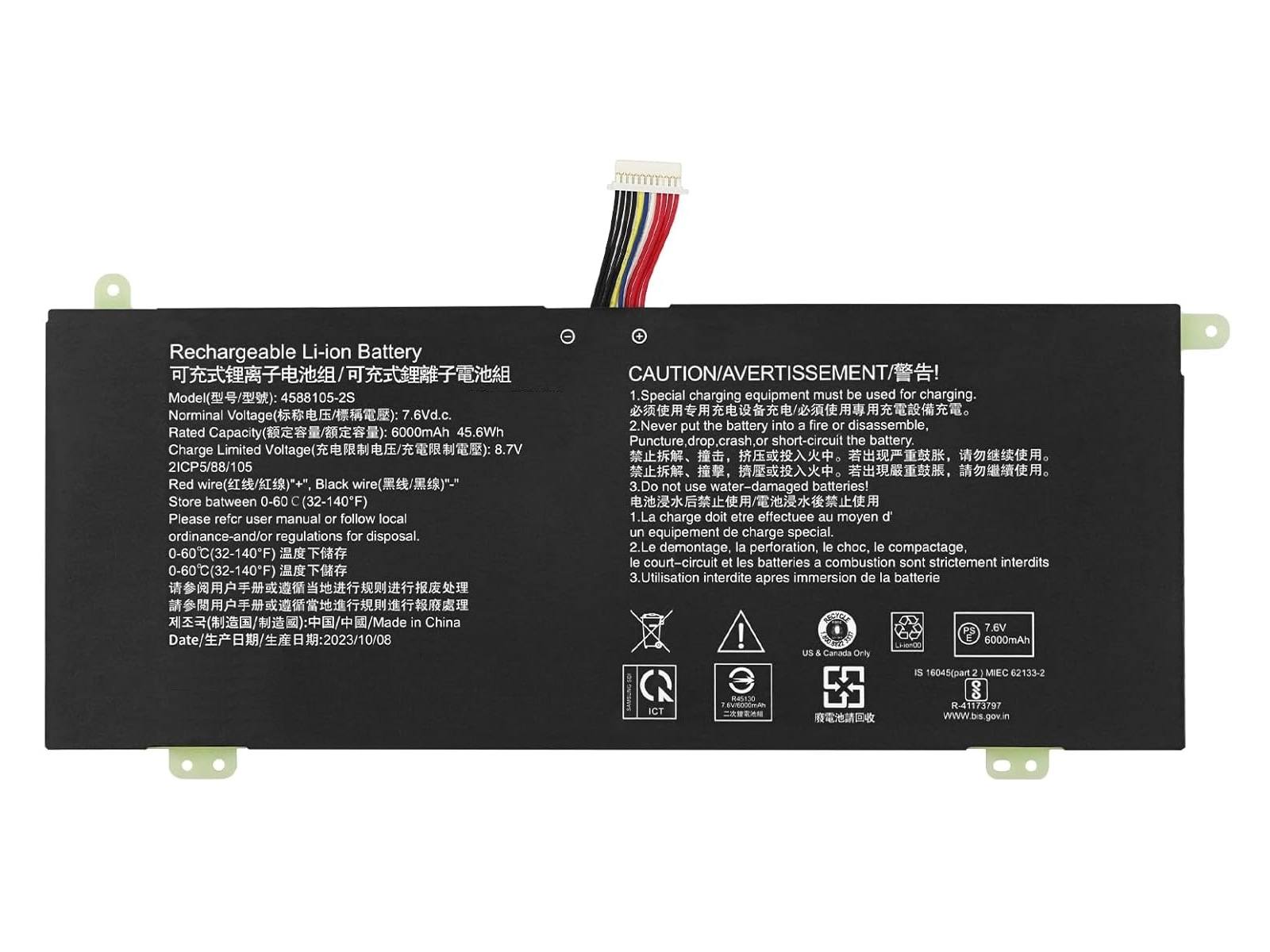 RETRO Toshiba Dynabook Satellite Pro C40-G, 4588105-2S Notebook Bataryası