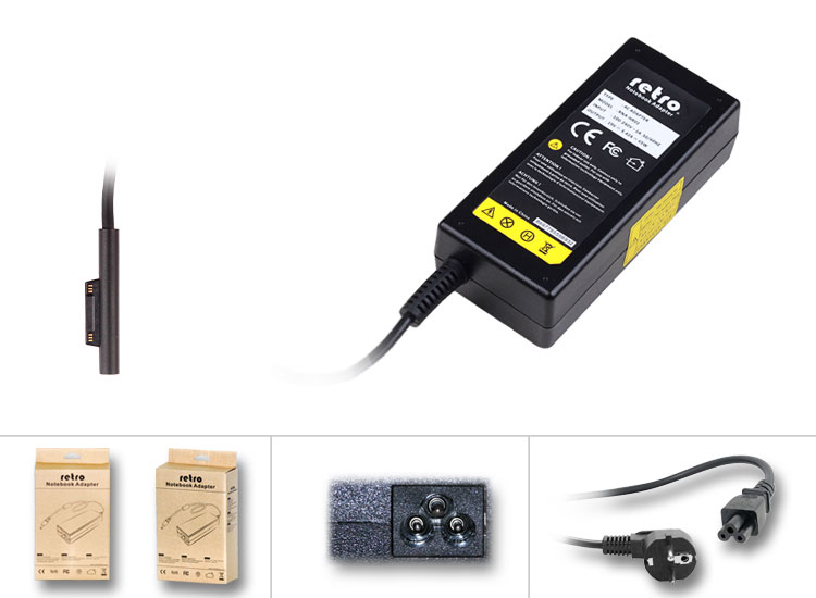 RETRO Microsoft Surface Pro 3, Pro 4, 15V 4A Tablet Adaptörü RPA-AC230 (RTBA-MS03)