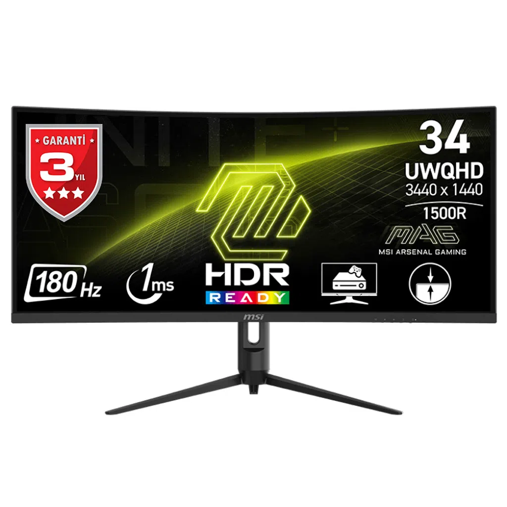 MSI MAG 342CQR E2 34" Curved Gaming Monitör