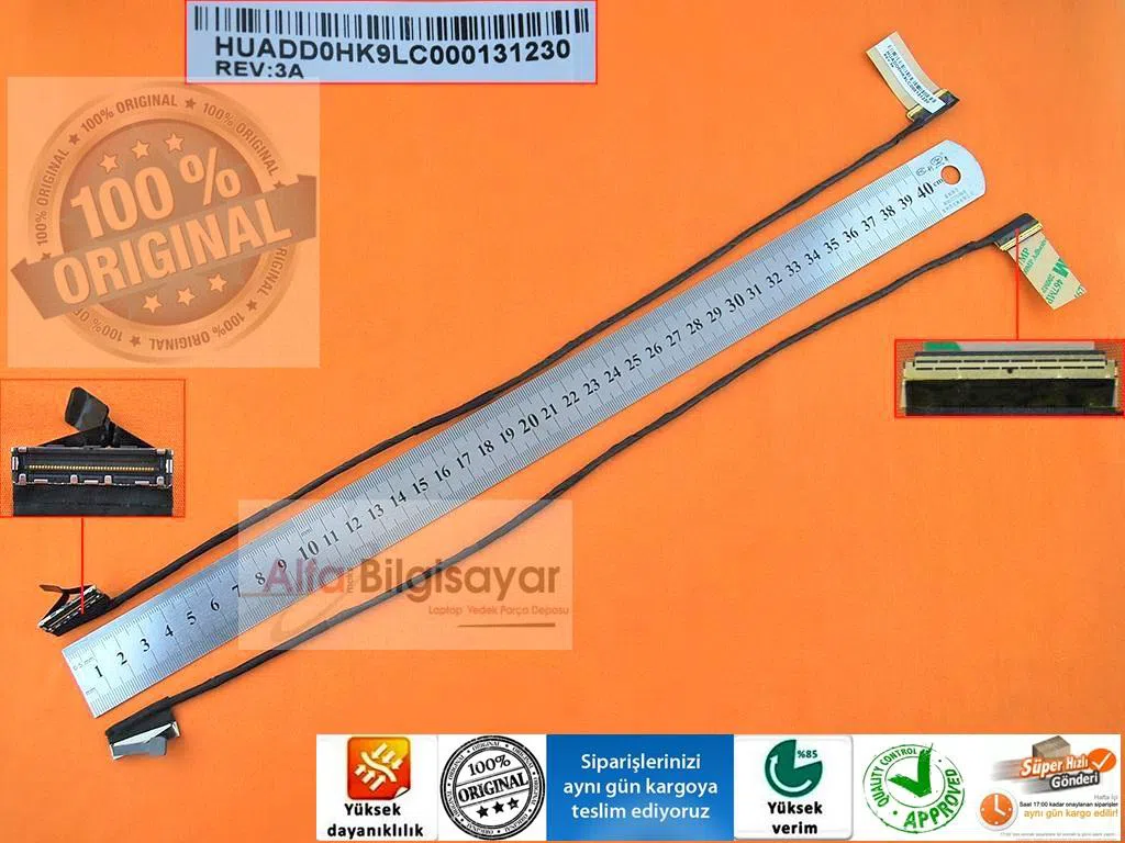 Sony Vaio SVF1521D2R, SVF1521T2E, SVF1521T4E lcd data kablo lvds flex ekran bağlantı veri kablosu