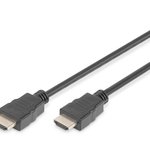 Digitus Altın Uçlu HDMI Kablo 5 m Siyah Full HD