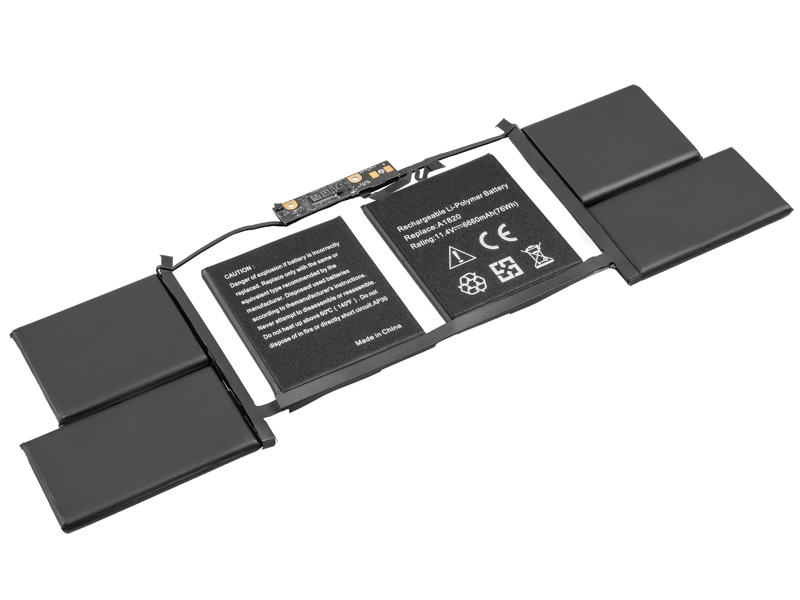 Retro Apple MacBook Pro A1707 A1820 Notebook Bataryası 6 Cell 76wh