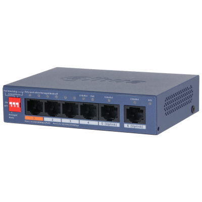 Dahua CS4006-4ET2GT-60 6 Port 4xFE 2xGE PoE Yönetilebilir Switch