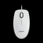 Logitech M100 Kablolu Optik Mouse Beyaz 910-006764