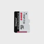 Kingston 64GB microSDHC Endurance 95R/30W C10 A1 UHS-I Card Only