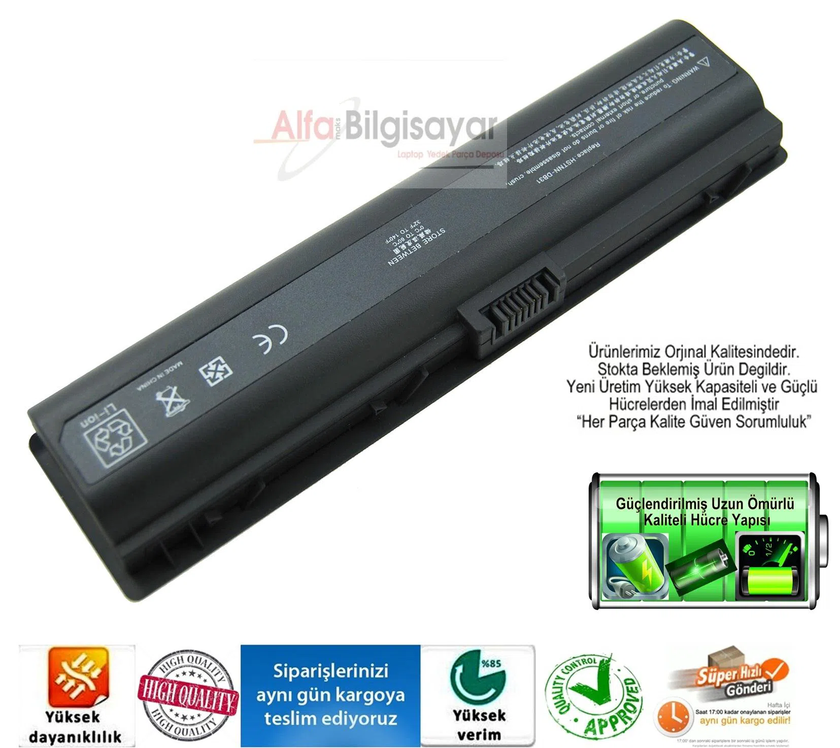 Hp Dv2000 Dv6000 DV6500 V6000 F500 F700 A900 C700 EV08 Batarya