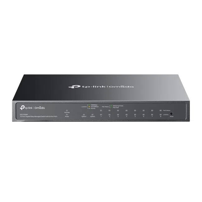 Tp-Link omada ES210GMP 10 Port Gbit 8 Poe+ Switch