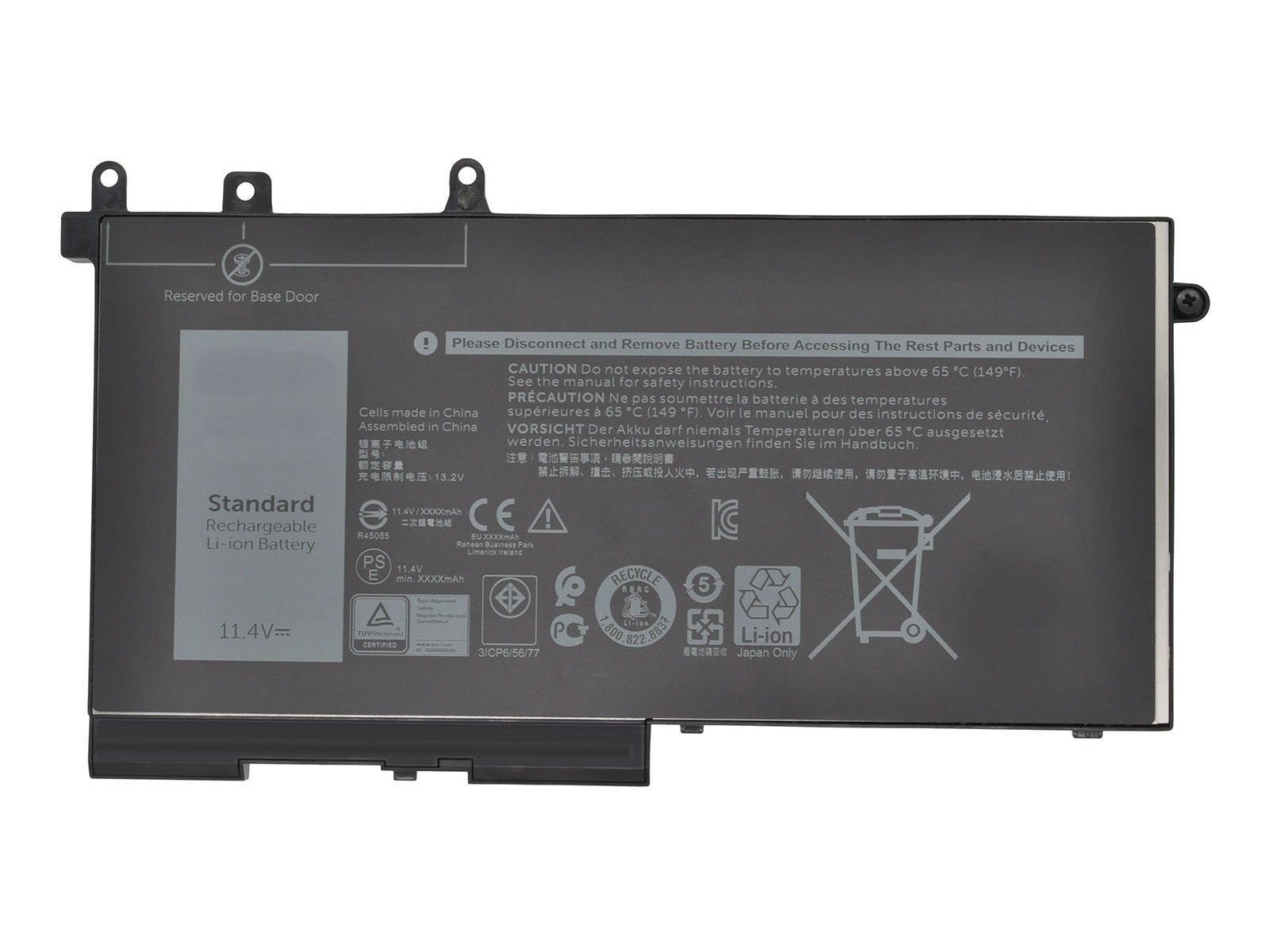 RETRO Dell Latitude E5480, E5580 Notebook Bataryası - 3 Cell