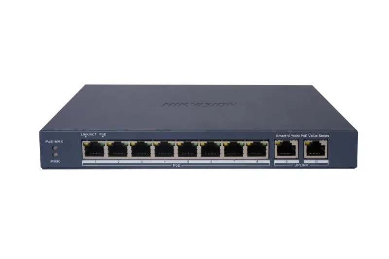 Hikvision DS-3E1310P-EI/M 8 Port PoE Switch 60W 2x SFP