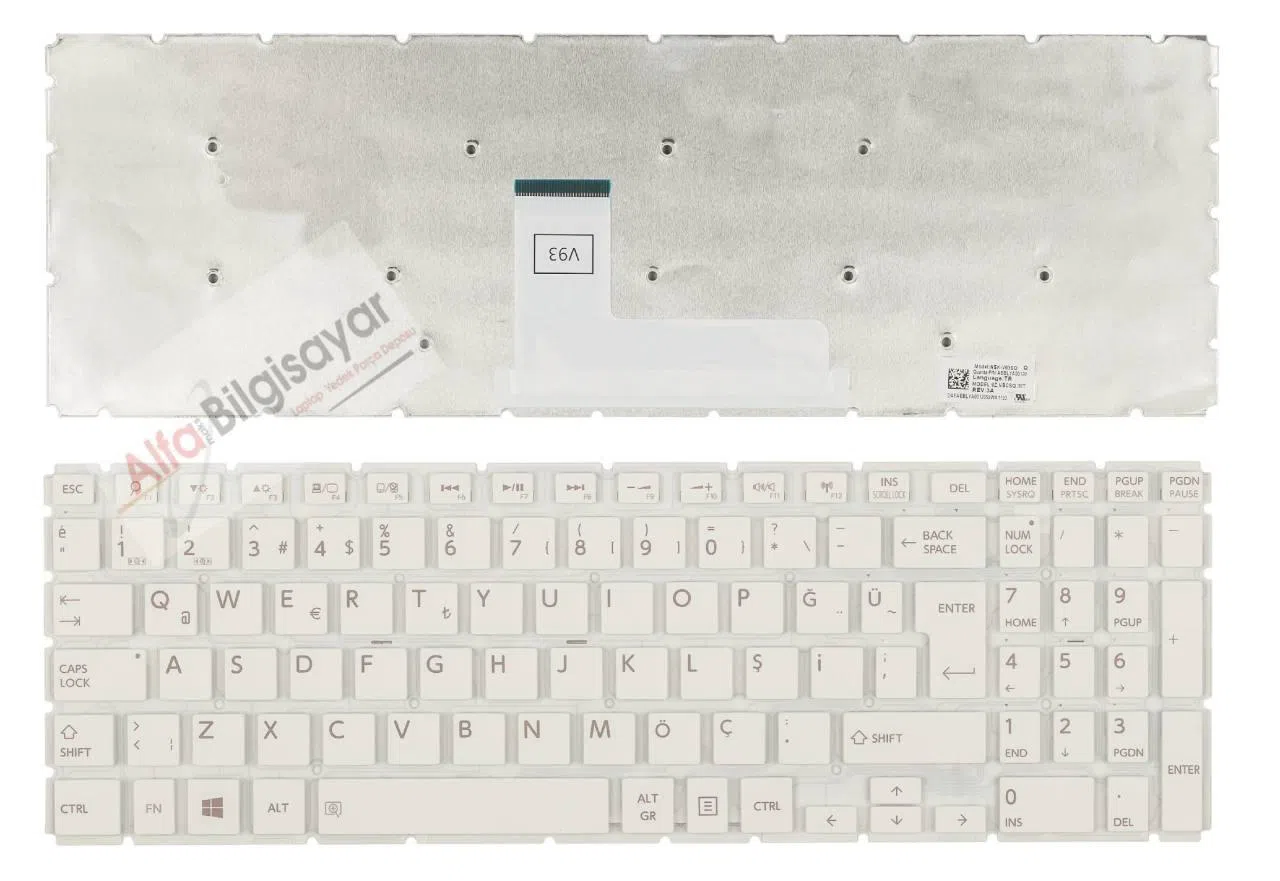 Toshiba L50-b, L55-b C50t-C, C55-C, C55D-C, L50-C L55-C klavye 
