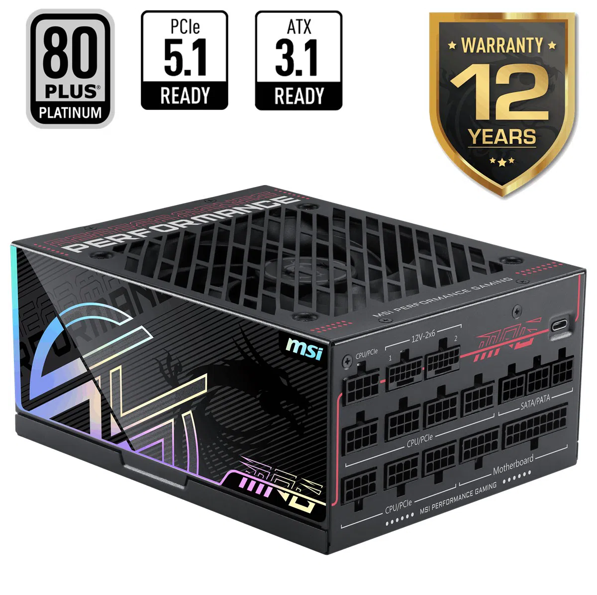MSI MPG AI1300TS PCIE5 1300W Güç Kaynağı