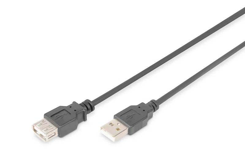 Digitus USB 2.0 Uzatma Kablosu Siyah 3m