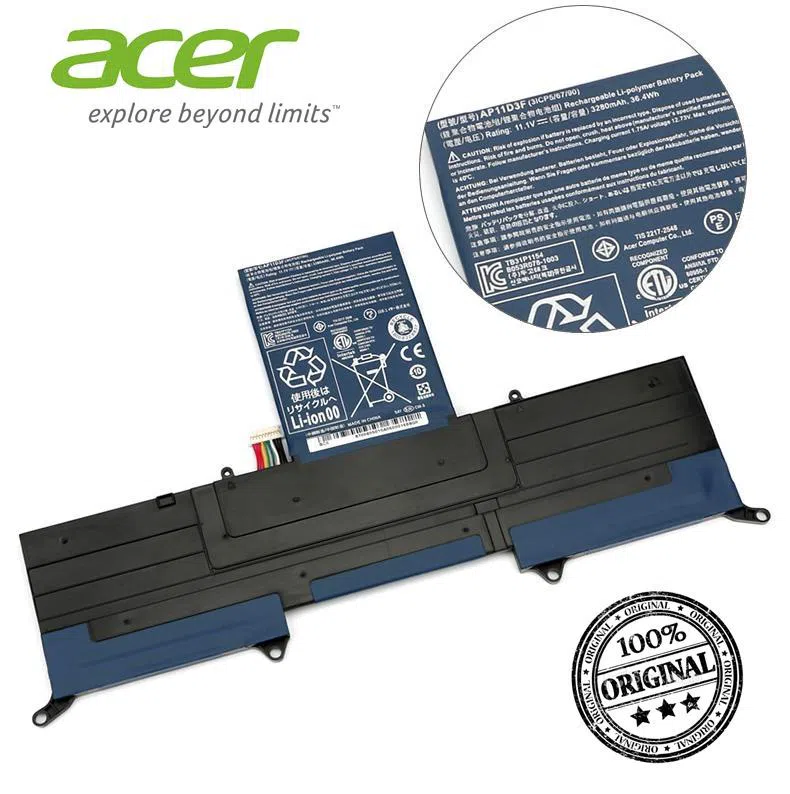 Acer Aspire S3, MS2346, AP11D3F AP11D4F S3-391 S3-951 batarya pil