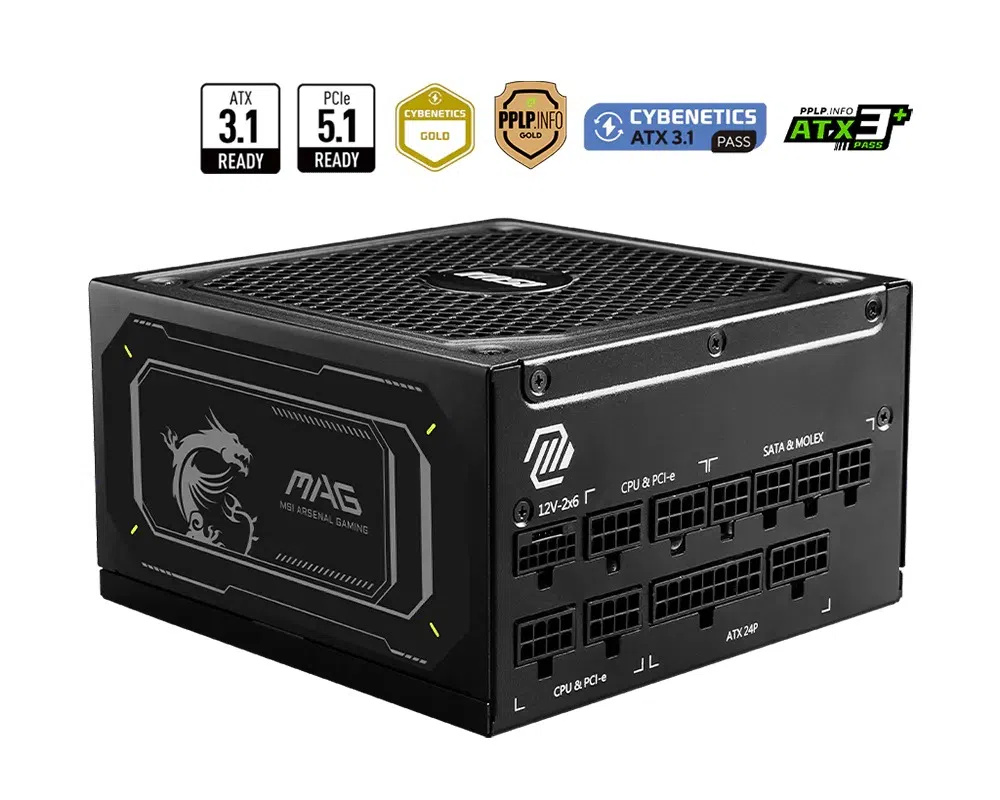 MSI MAG A1000GL PCIe 5.0 II 1000W Güç Kaynağı