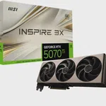 MSI VGA RTX 5070 TI 16G INSPIRE 3X OC