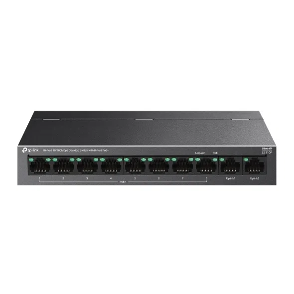 TP-Link LS110P 10 Port 10/100 Yönetilemez PoE Switch