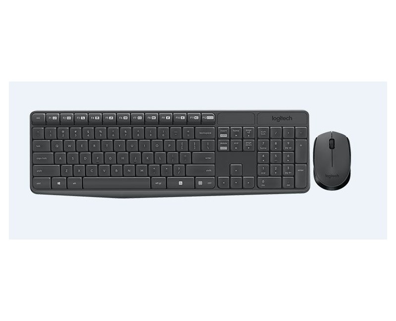 Logitech MK235 Kablosuz Set Siyah (920-007925)
