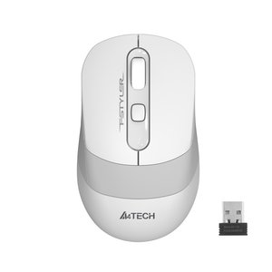 A4-Tech Kablosuz Mouse Nano Beyaz-Gri (FG10-B)