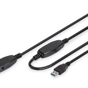 Digitus USB Uzatma Kablosu Siyah (10m)