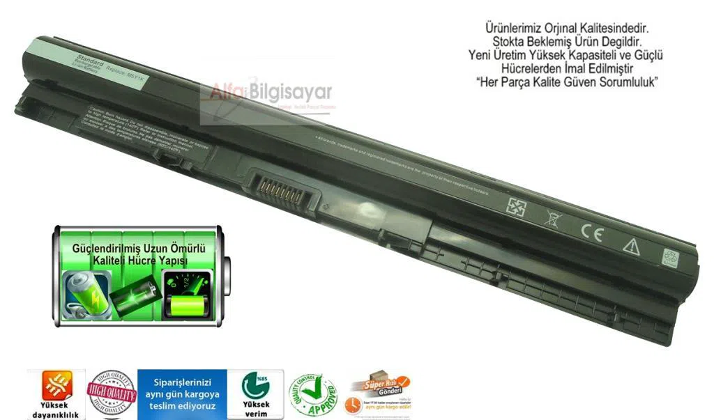 Dell Latitude E3460-N005H2L346014EMEAU Batarya Yüksek Performanslı Pil A++ 1.Kalite