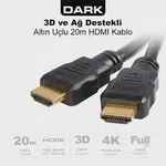 Dark DK-HD-CV14L2000 20 Metre HDMI Kablo Altın