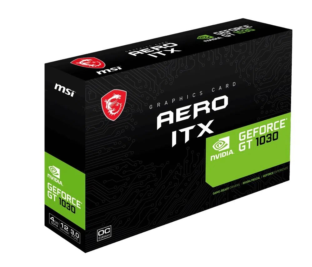 MSI GT 1030 Aero ITX 4GB DDR4 OC Ekran Kartı