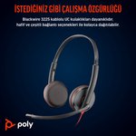 Poly Blackwire 3325 Stereo Mikrofonlu Kulaklık