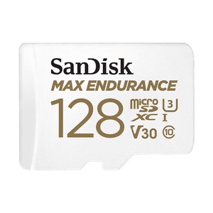 SanDisk MAX ENDURANCE microSDXC 128GB + SD Adapter - for home security cameras & dashcams