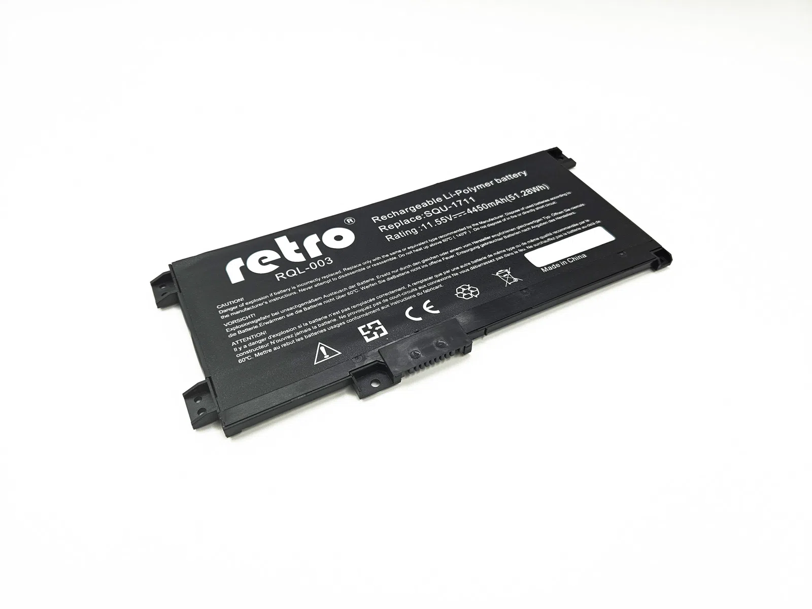 Retro SQU-1711 Notebook Bataryası 11.55v 4450mah 51wh RQL-003