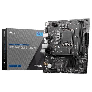 MSI Pro H610M-E D4 1700P Vga Hdmi
