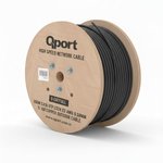 QPORT Q-CATFULL 23AWG 500 METRE CAT6 OUTDOOR SİYAH